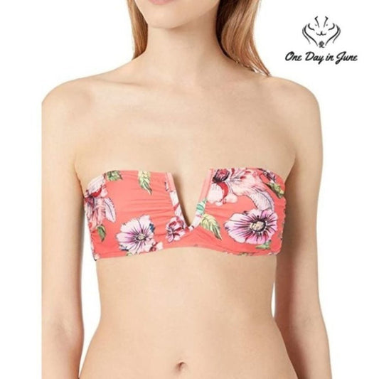 Vicious Young Babes V Wire Bandeau Bikini Top Swimsuit Size M