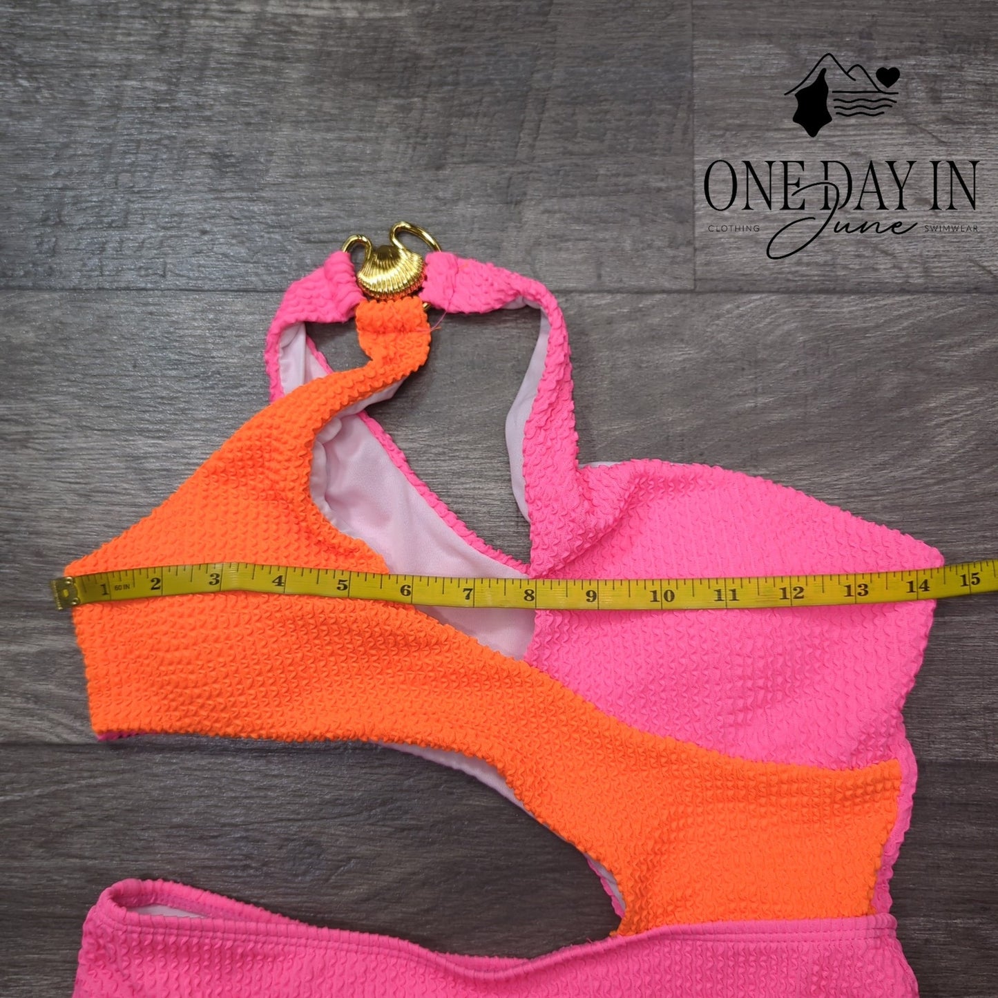 CharmLeaks Smocked Cut Out Cheeky One Piece Swimsuit Size S