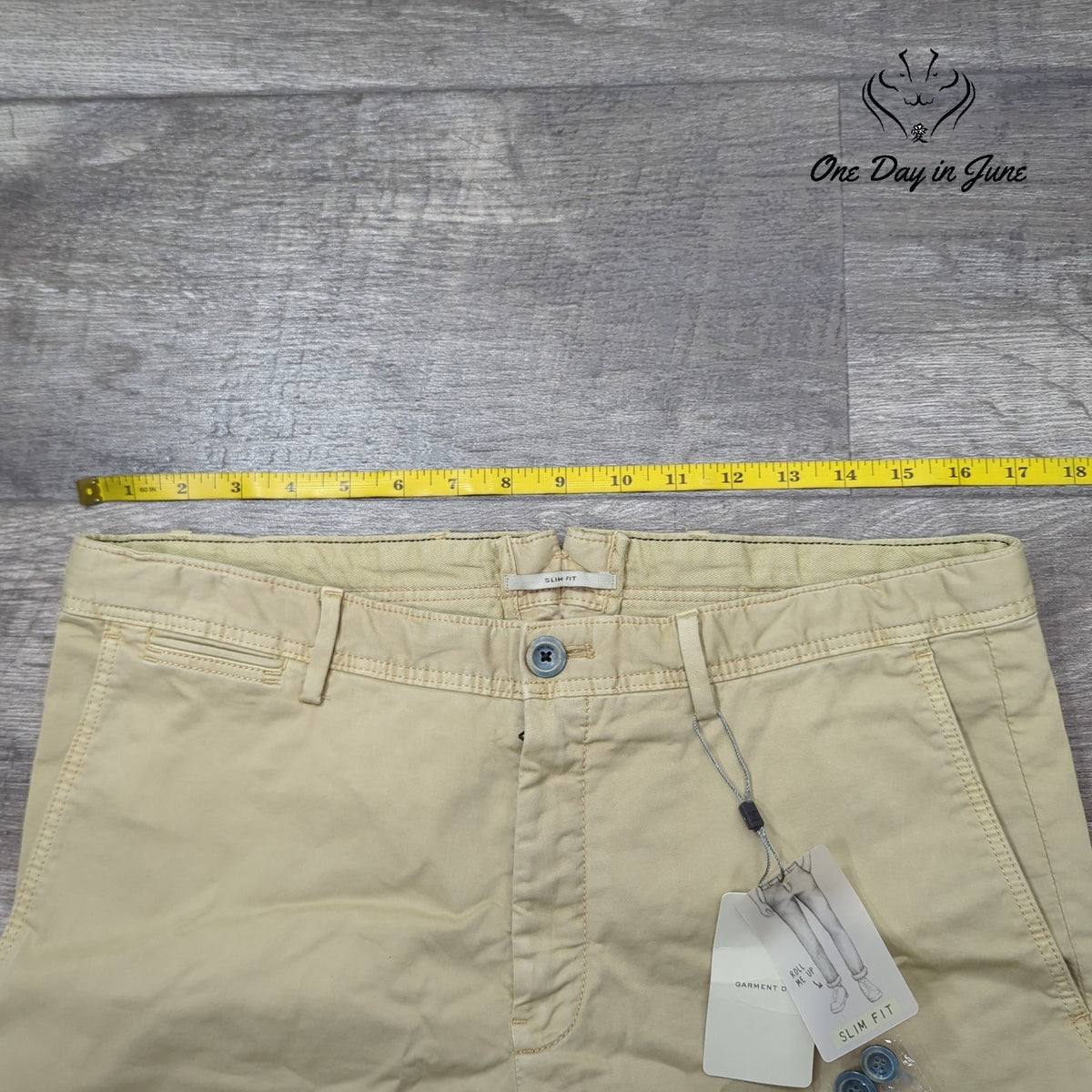 MNG Mango Mens Slim Fit Chino Pants Beige Khaki NWT Size 32