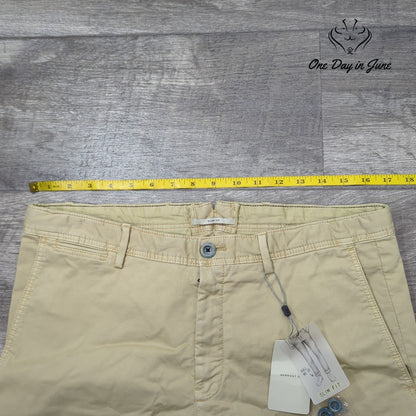 MNG Mango Mens Slim Fit Chino Pants Beige Khaki NWT Size 32