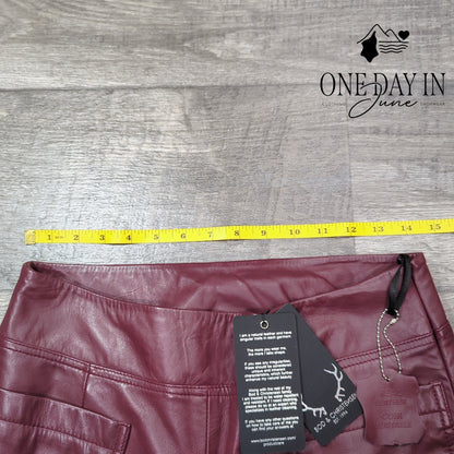 Bod & Christensen Stream Leather Bootcut Pants Size 8