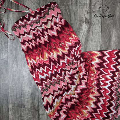 Cato Tie Back Covertible Strapless Maxi Dress Size S