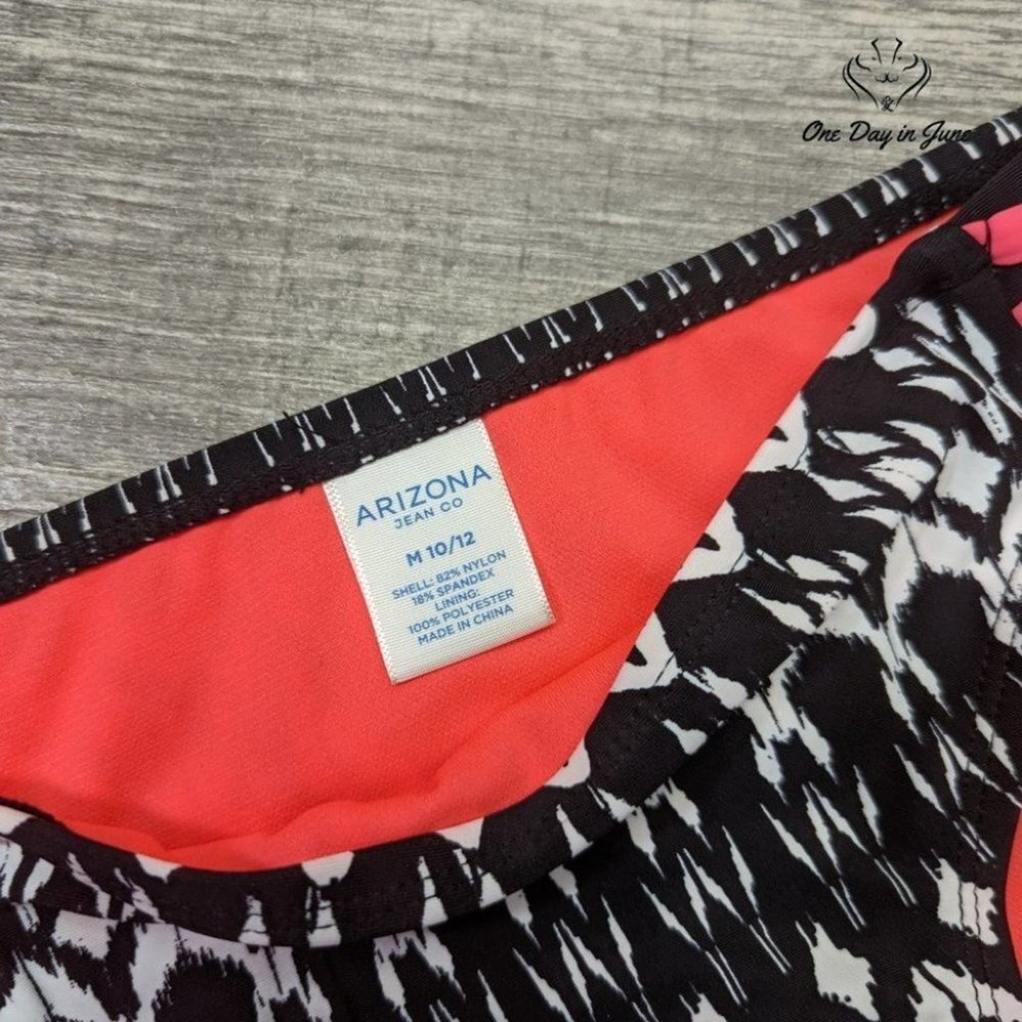 Arizona Jean Co Girl's Tribal Print Bikini Bottom Swimsuit Size 10/12