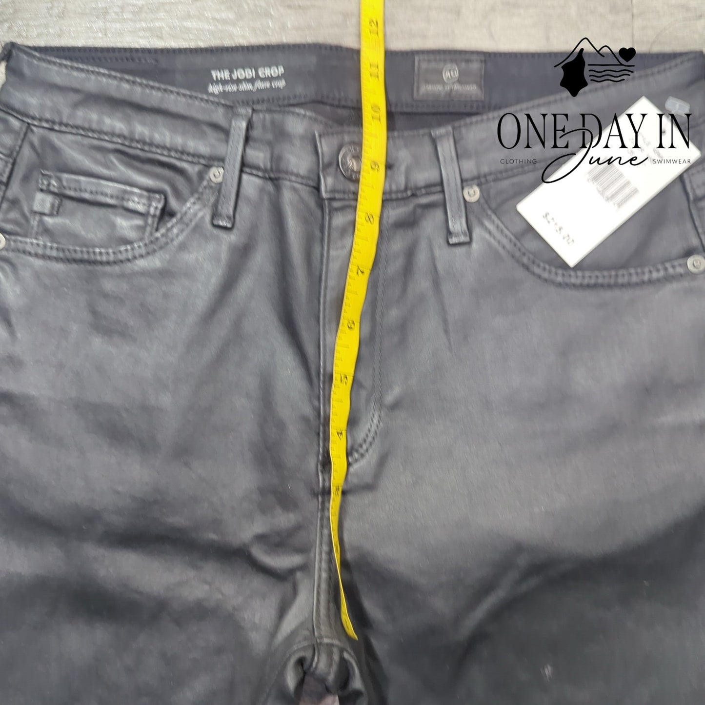 AG Adriano Goldschmied The Jodi Crop High Rise Slim Flare Crop Jrans Size 27 (4)