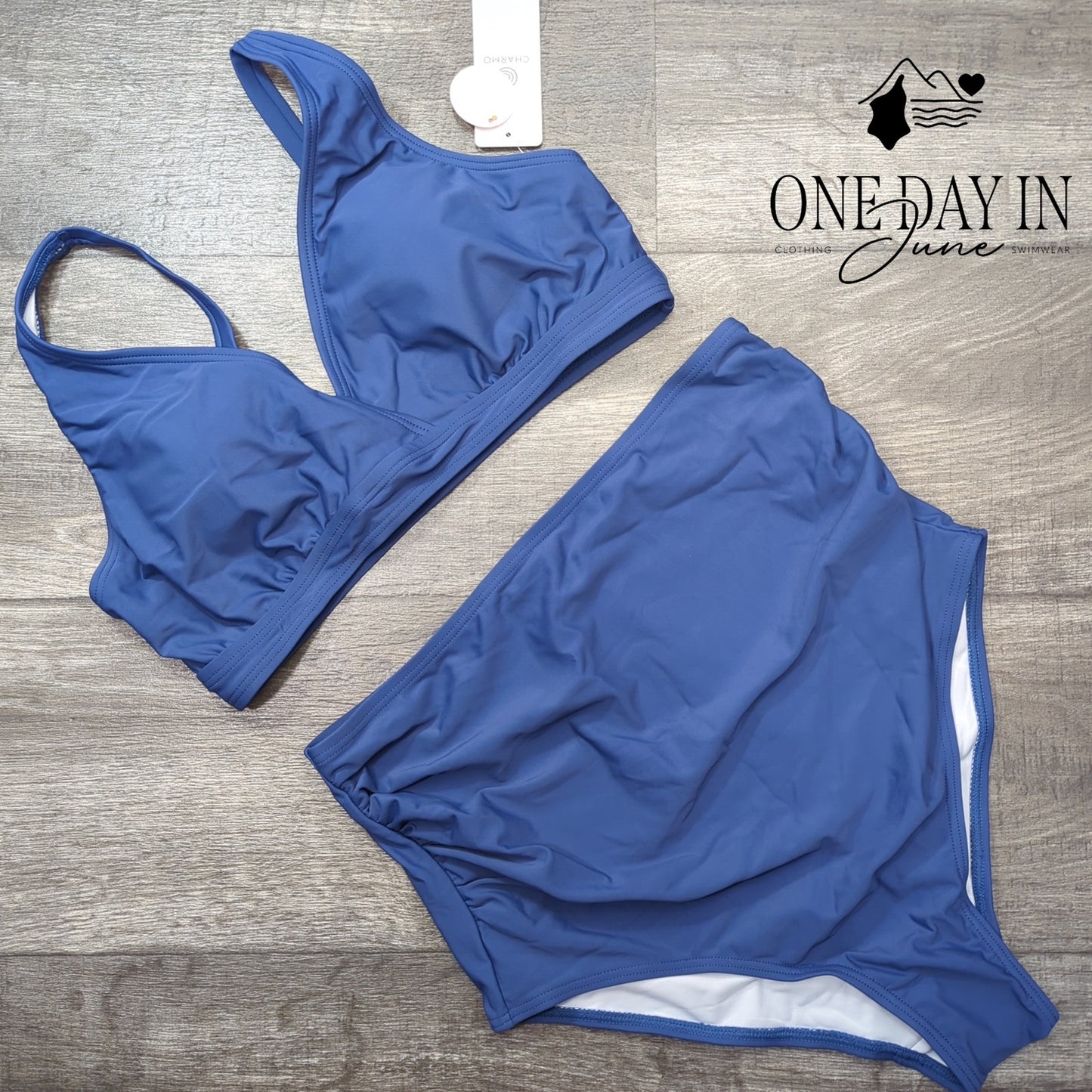 Charmo Maternity High Rise Bikini Swimsuit Size M