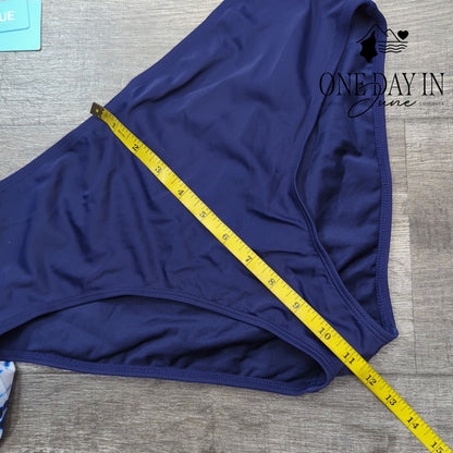 Yonique Cross Back Tankini Swimsuit Size XL