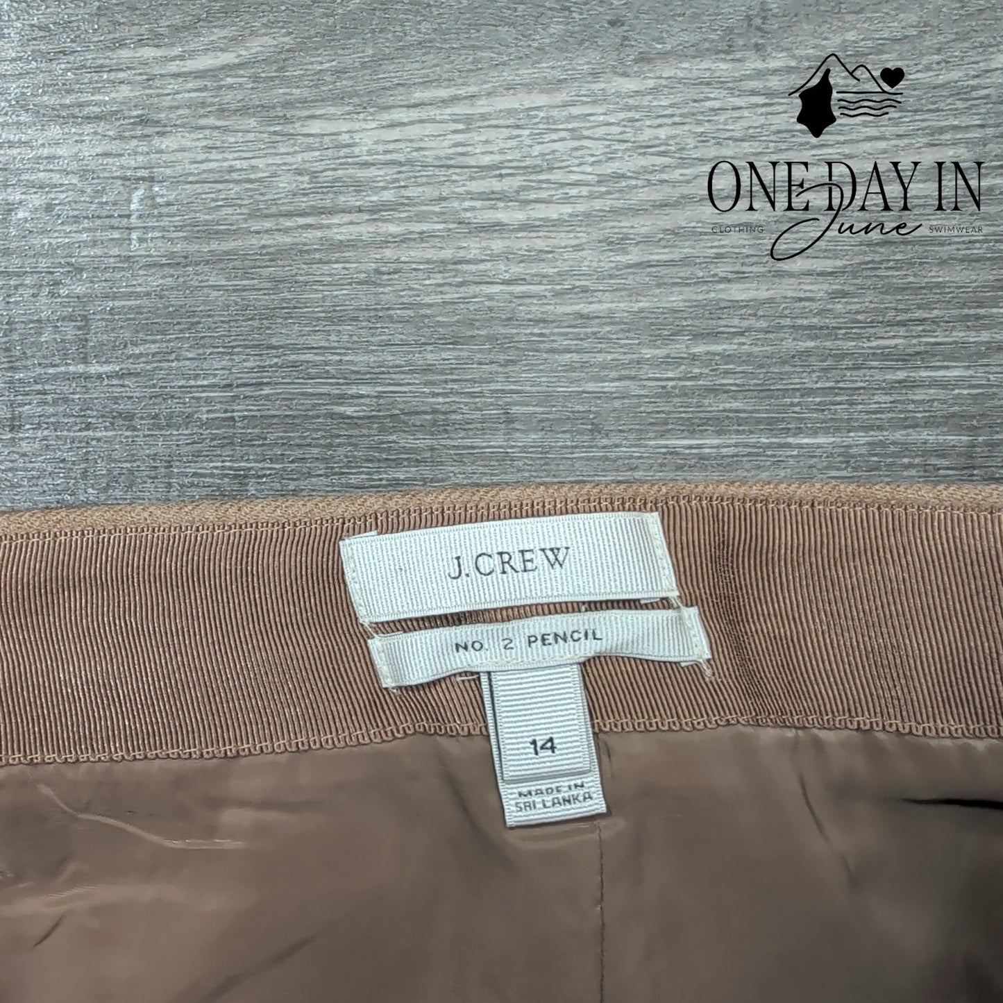 J.Crew No.2 Pencil Wool Skirt Size 14