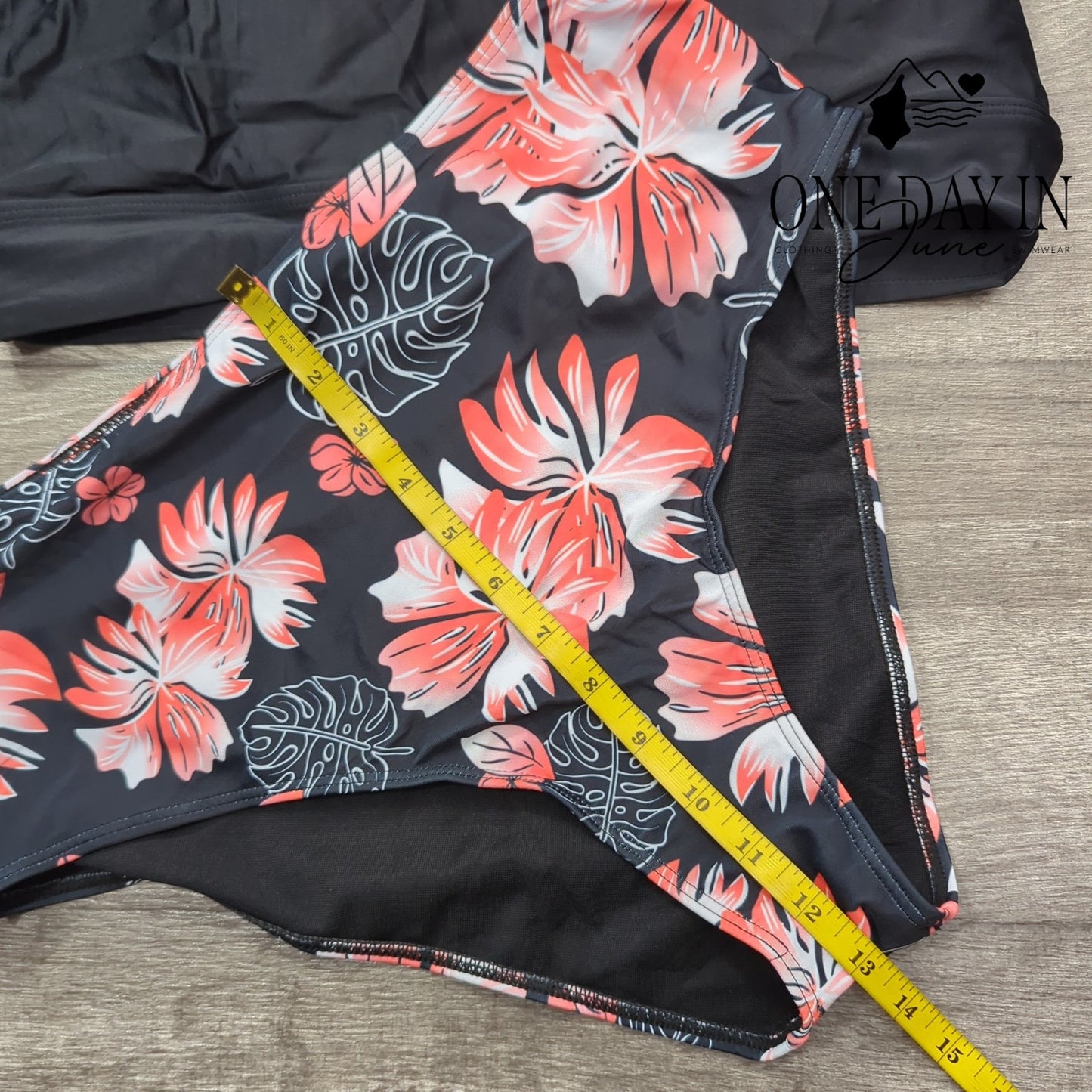 CharmLeaks Crop Top High Waist Bikini Swimsuit Size XL