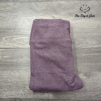 R+R The High Waisted Brushed Leggings Purple Heather NWT Size L