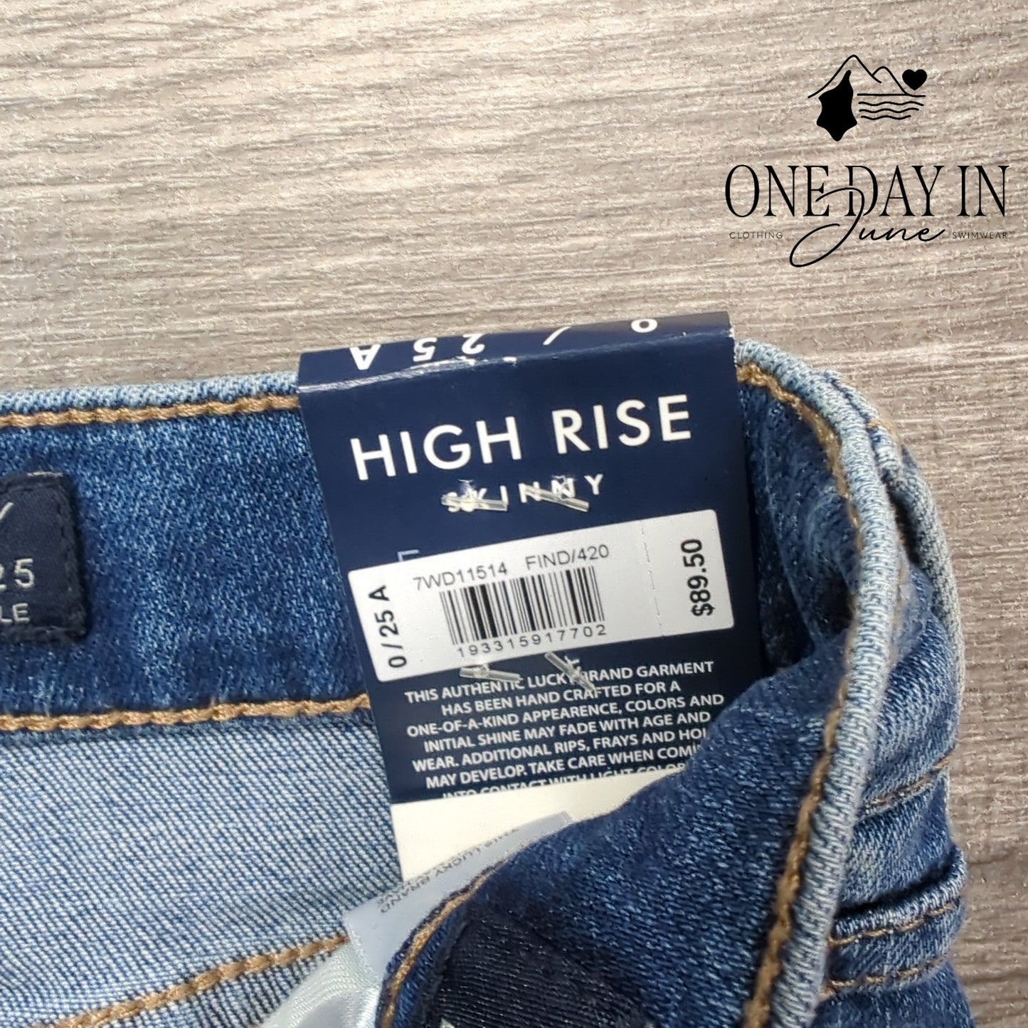 Lucky Brand Bridgette High Rise Skinny Jeans Size 0 (25)