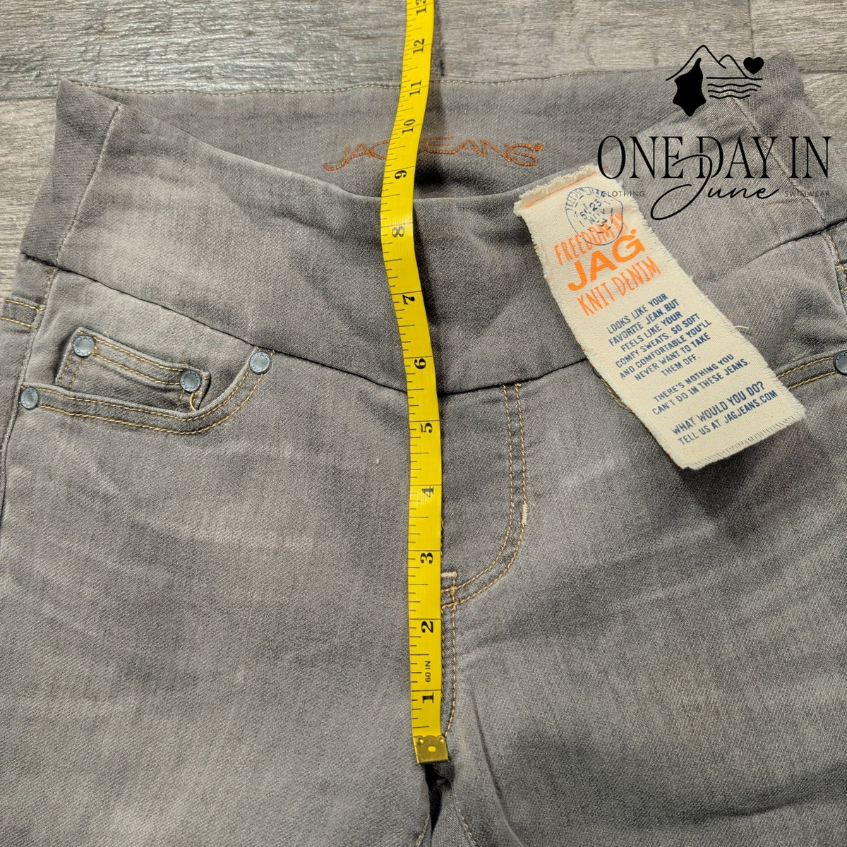 Jag Jeans Nora High Rise Skinny Pull On Jeans Gray NWT Size 0