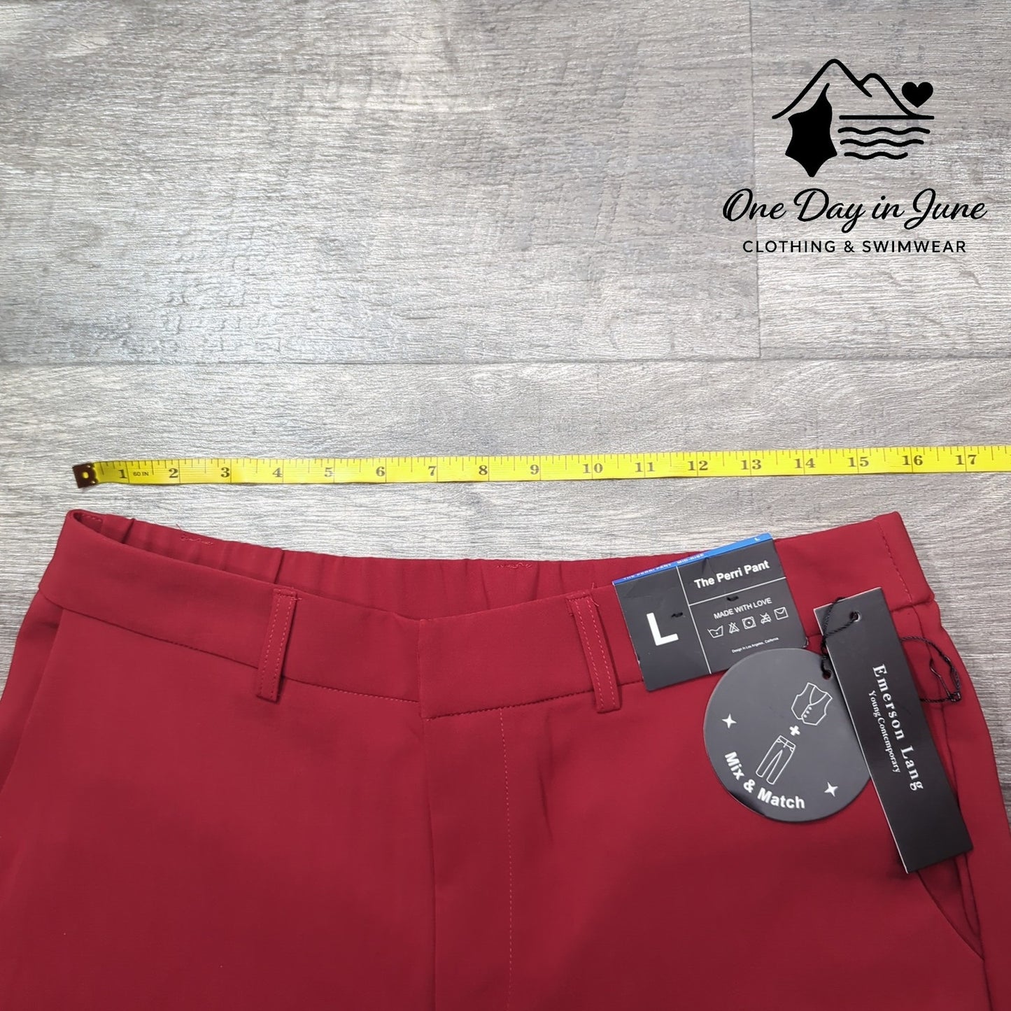 Emerson Lang Mid Rise The Perri Pant Size L