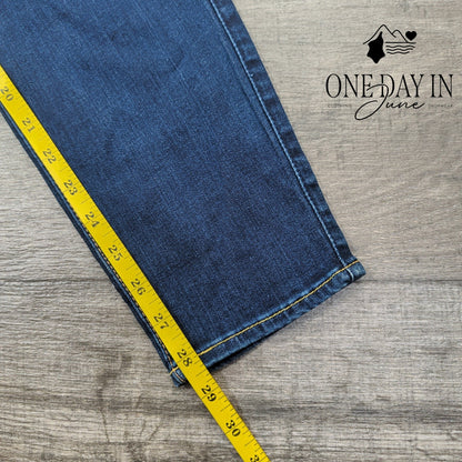 7 For All Mankind The Skinny Bair Super Skinny Jeans Dark Wash NWT Size 12 (31)