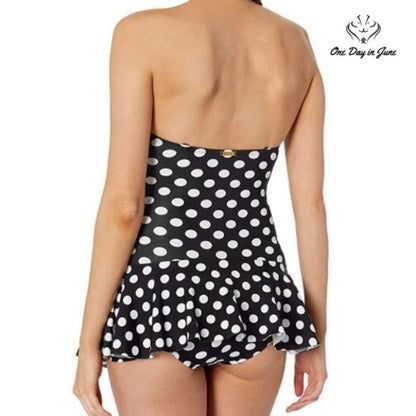 Chaps Skirted Bandeau Mio One Piece Swimsuit Size 18