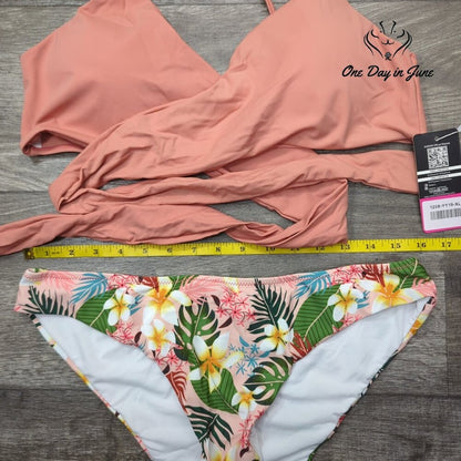 Shekini Halter Bandage Bikini Swimsuit Size XL