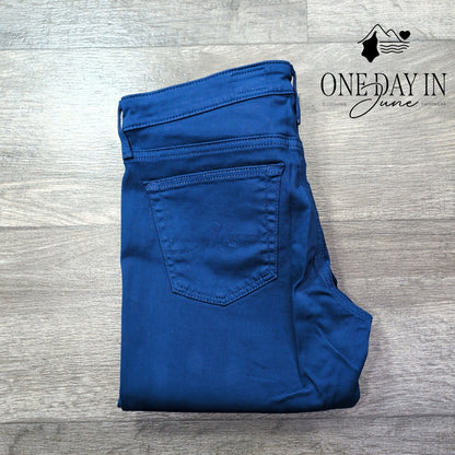 AG Adriano Goldschmied The Stilt Cigarette Leg Jeans Cobalt Blue NWT Size 4 (27)