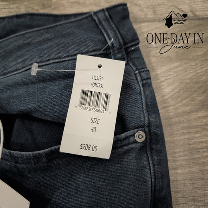 DL1961 Nick Slim Jeans Admiral Dark Wash DL Ultimate Stretch NWT Size 40X34