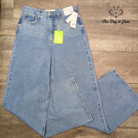 Sam Edelman Bianka High Rise Vintage Wide Leg Jeans Size 27 (4)