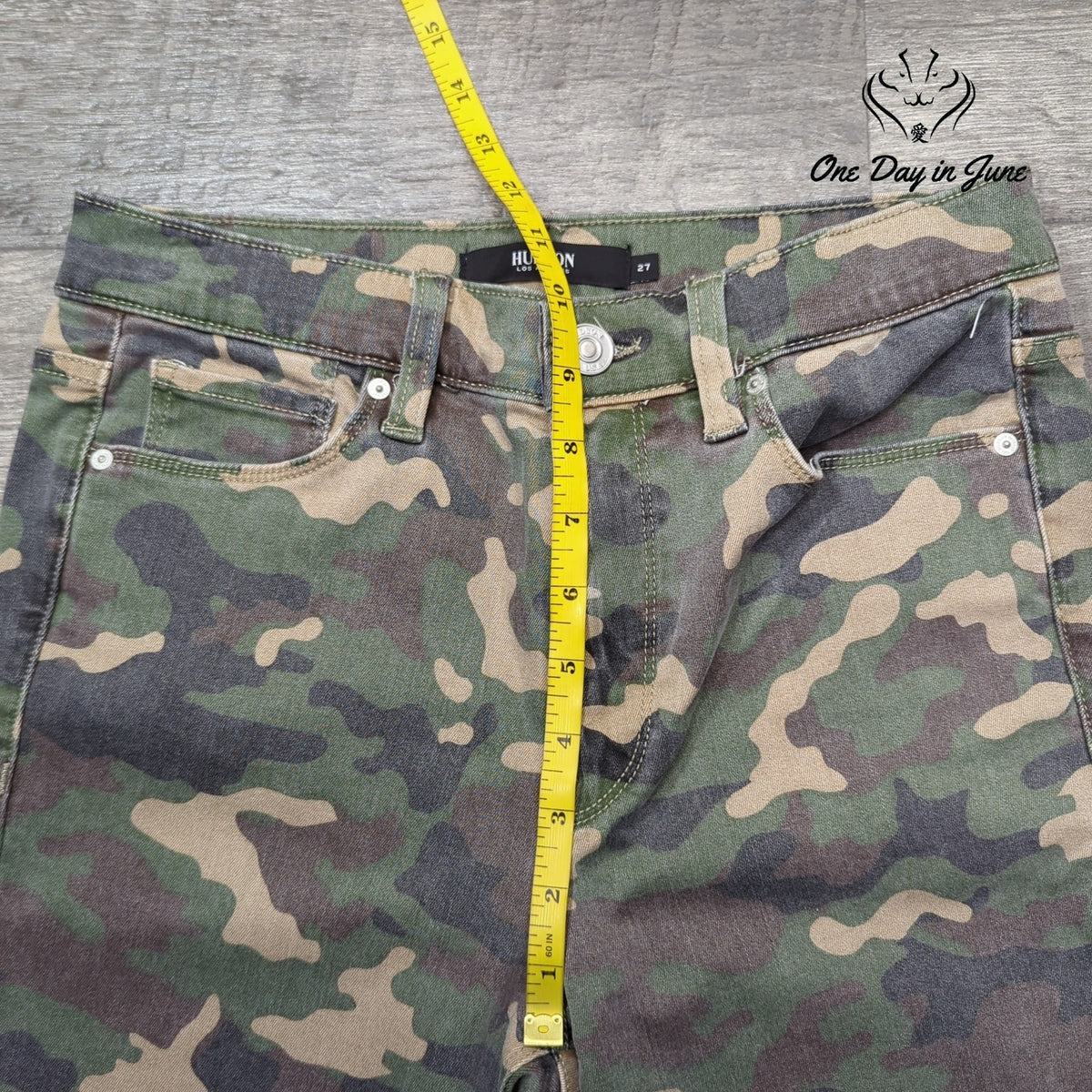 Hudson Barbara High Waist Super Skinny Ankle Camo Jeans NWT Size 27 (4)
