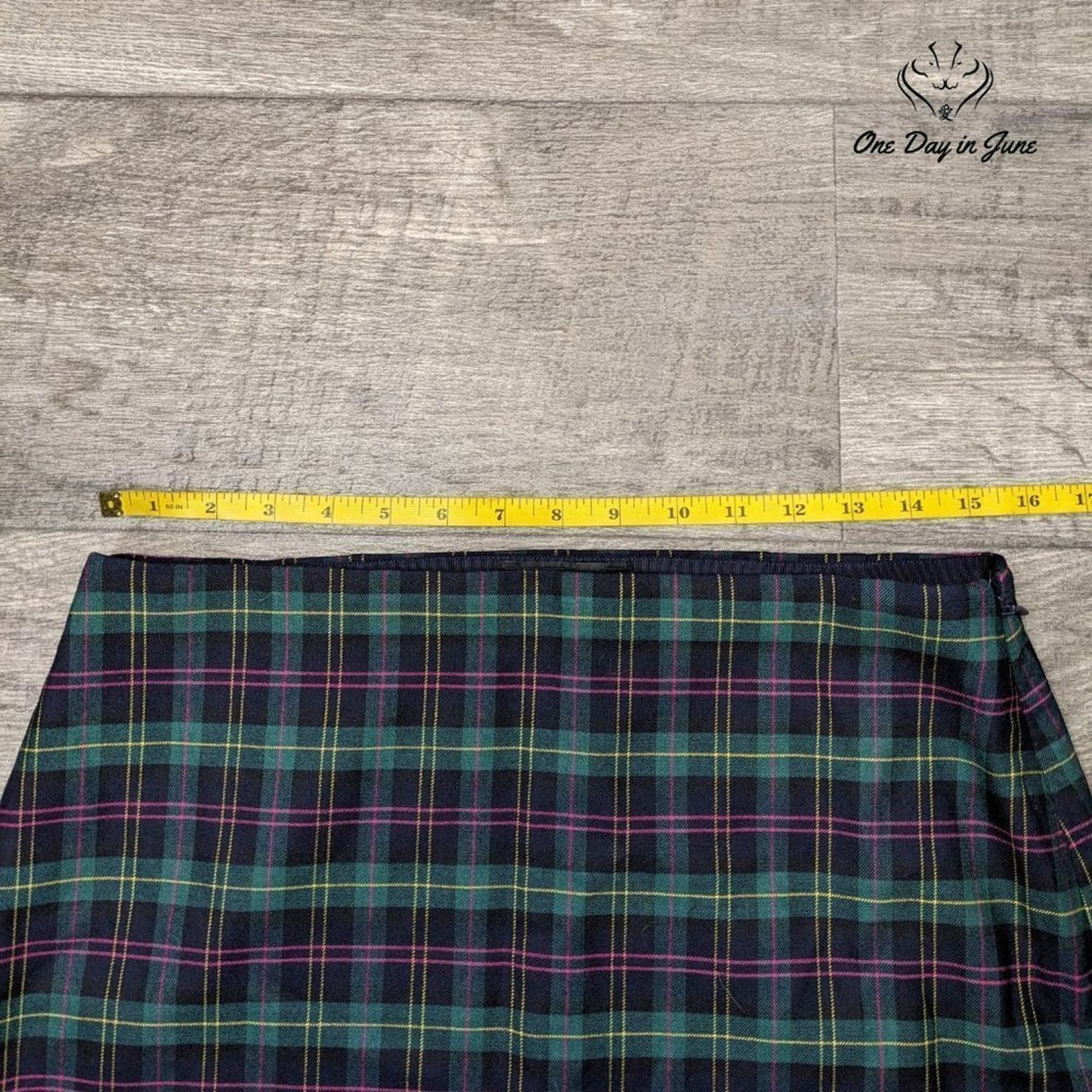 Talbots Plaid Knee Length Skirt Size 8