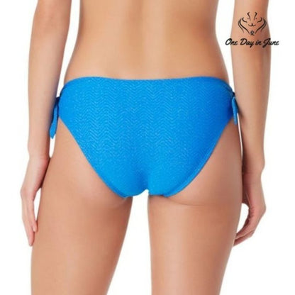 Sugar Beach Textured Hipster Bikini Bottom Size S