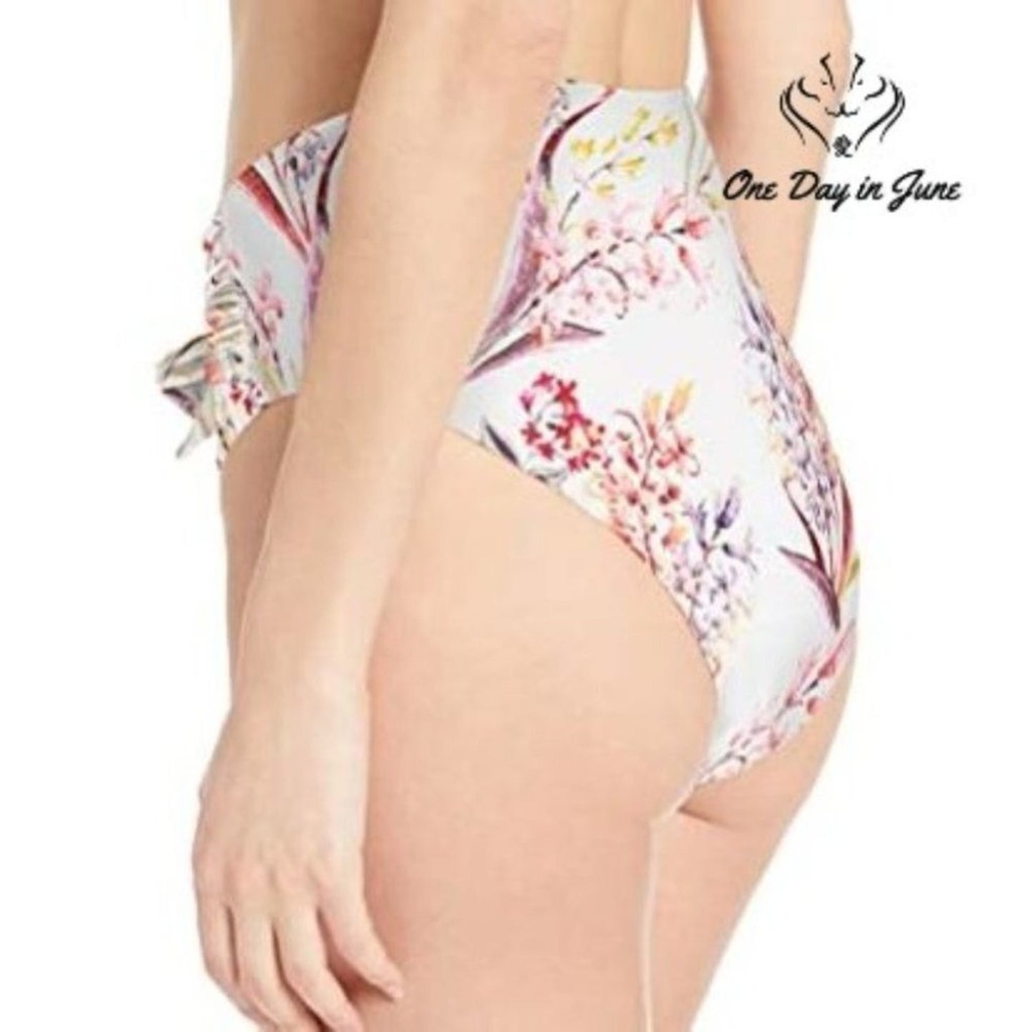 Vicious Young Babes High Waist Bow Tie Bikini Bottom Size XS