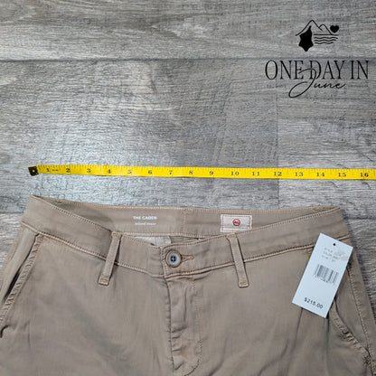 AG Adriano Goldschmied The Caden Tailored Trouser Pants Taupe NWT $215 Size 4