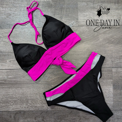Charmo Halter Bikini Swimsuit Size M