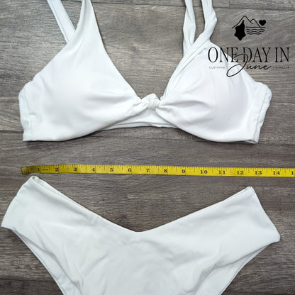 CharmLeaks Knot Font High Cut Bikini Swimsuit Size M