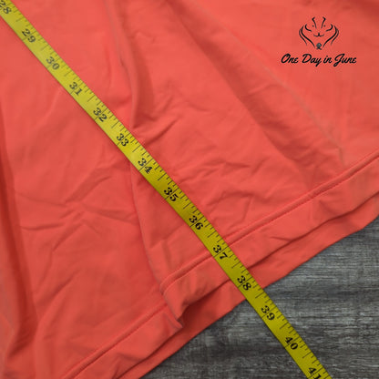 Kinona Coral Pink Short Sleeve Quarter Zip Golf Mini Dress Size XXL