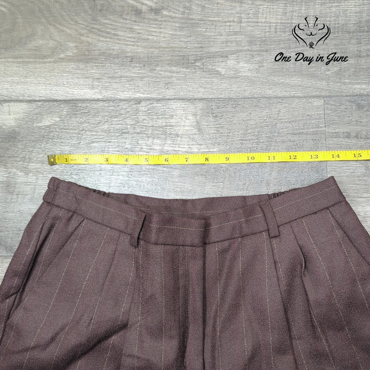 Chadwick's Petite Pin Striped Wool Pants Size 8P