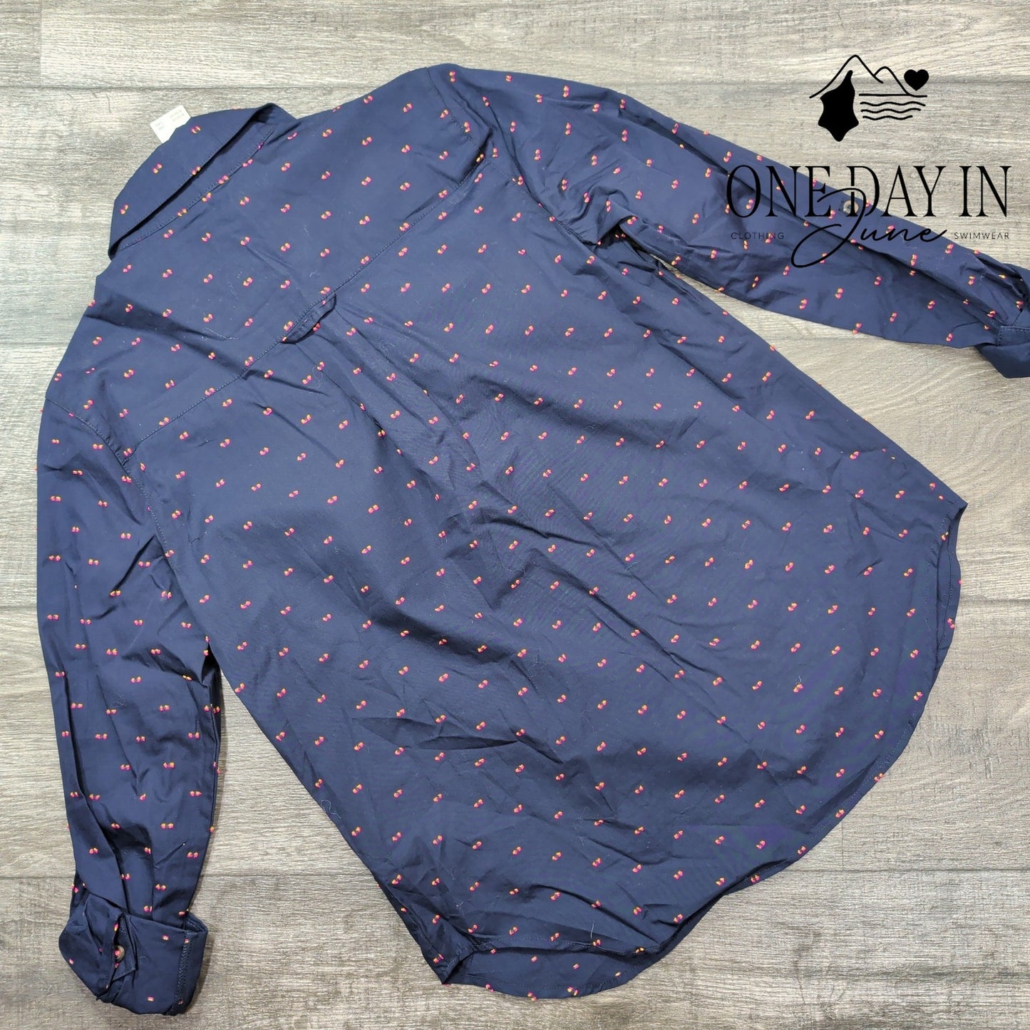 Maeve Button Front Long Sleeve Top Size 4