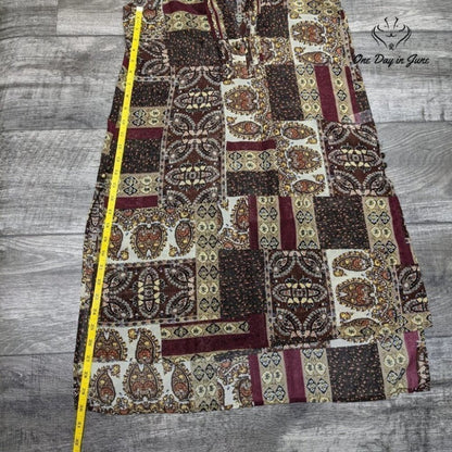 Simply Noelle Extra Long Sheer Collared Top Size S/M