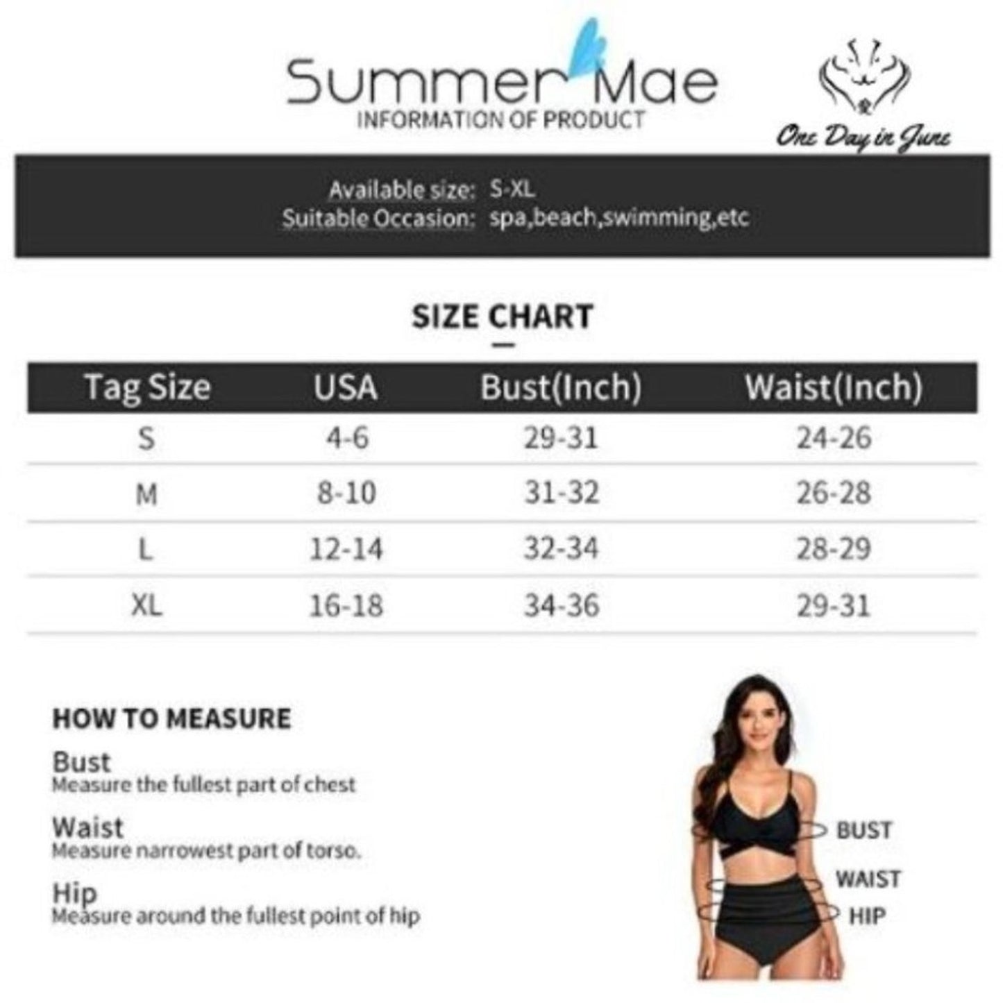 Summer Mae Criss Cross High Waist Bikini Size M