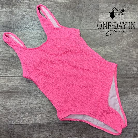 Limeeke Smocked One Piece Swimsuit Size S