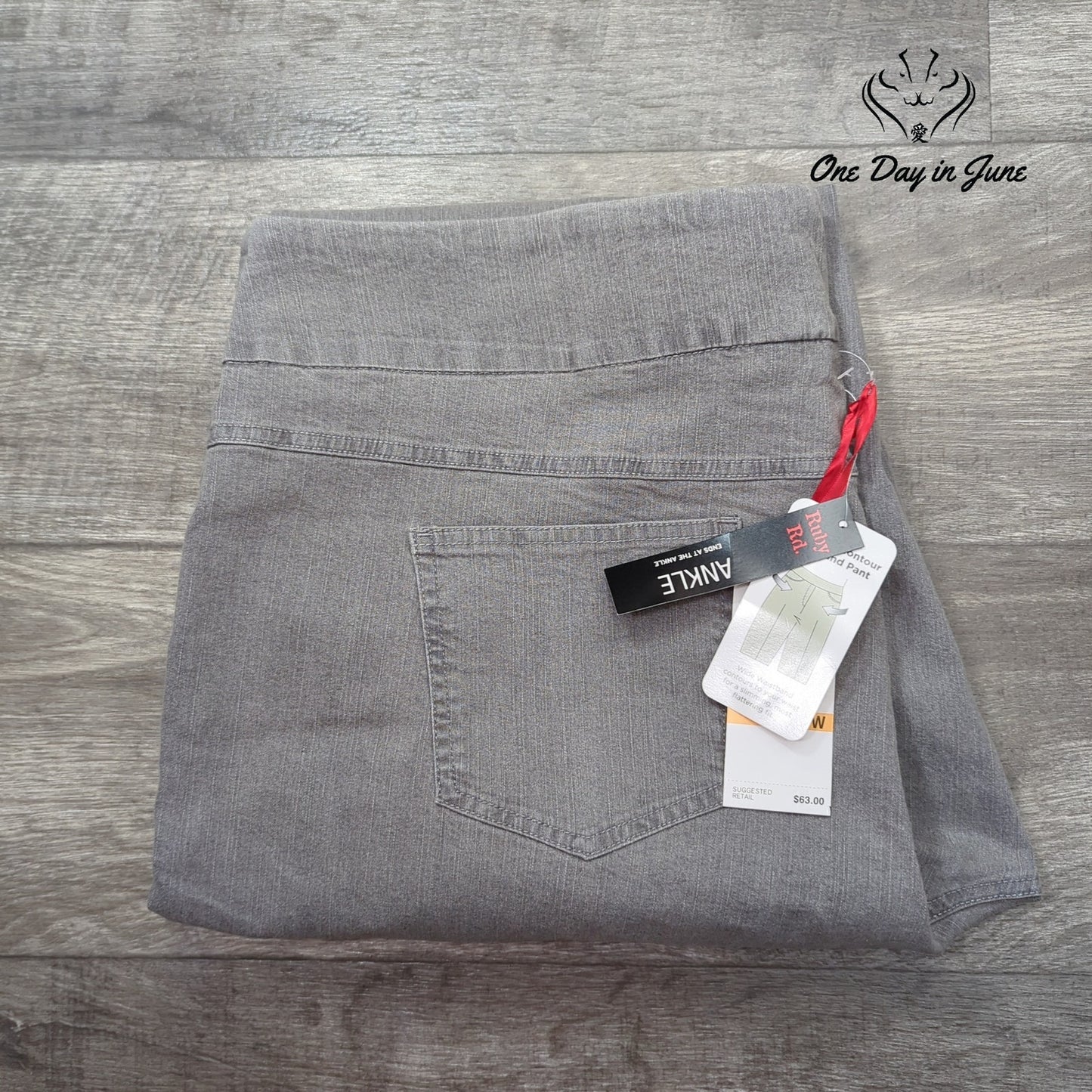 Ruby Rd. Plus Size Pull On Ankle Jeans Size 24W