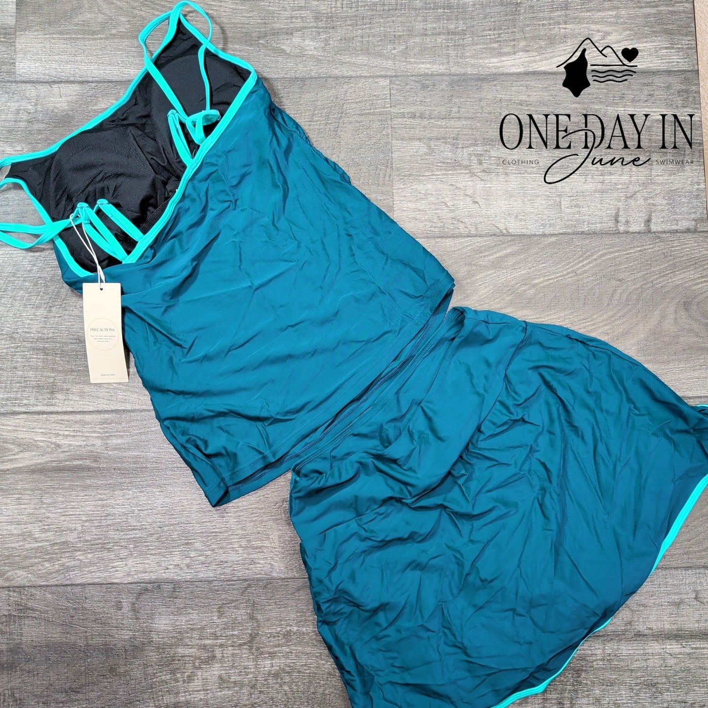 Dokotoo Skirted Boyshort Tankini Swimsuit Size M