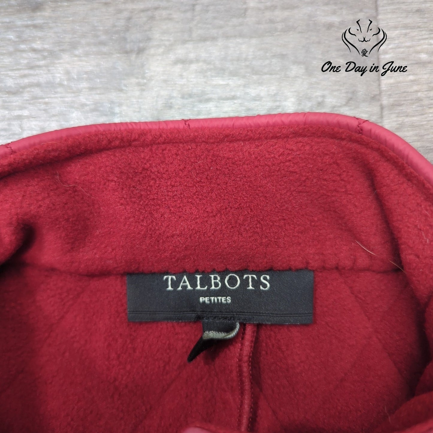 Talbots Petites Quilted Zip Front Vest Size SP