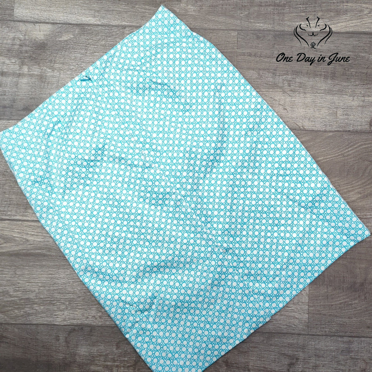 Talbots Pencil Skirt Turquoise Blue White Geometric Print NWT Size 12