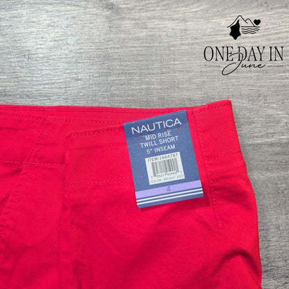 Nautica 5" Inseam Twill Short Size 4