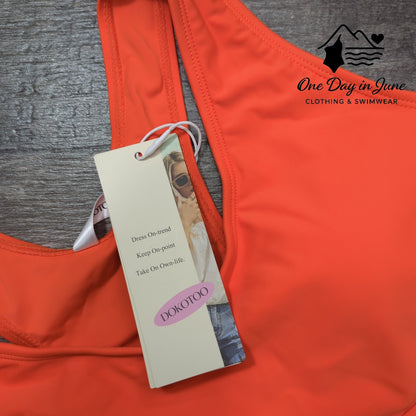 Dokotoo Crop Top High Waist Bikini Swimsuit Size M