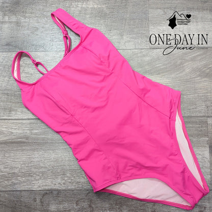 Cupshe Lace Up Nack One Piece Swimsuit Size M