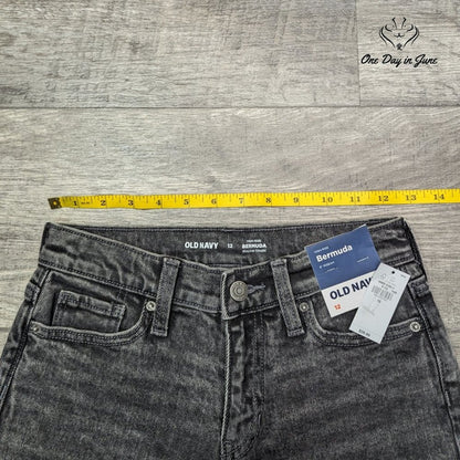 Old Navy High Rise Bermuda Denim Shorts Size 12