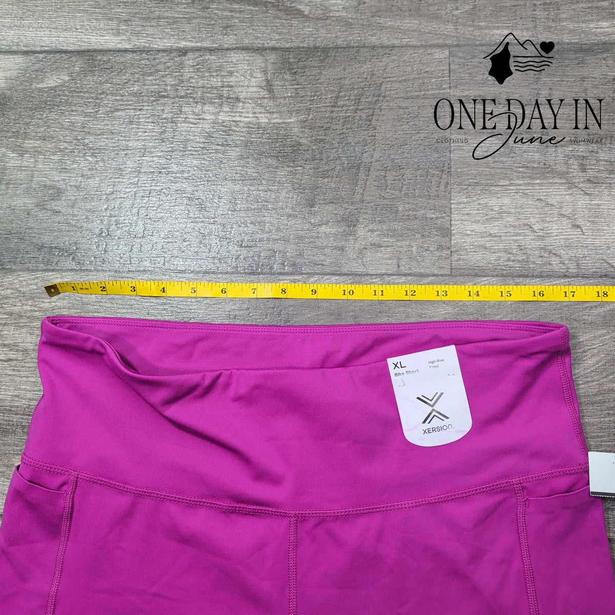 Xersion High Rise Fitted Bike Short Size XL