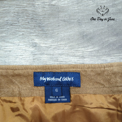 My Weekend Clothes Leather Mini Skirt Size 6
