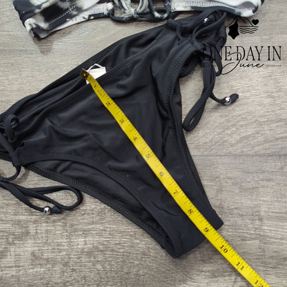 Cupshe Twist Front Tie Back Tie Side Bikini Swimsuit Size S