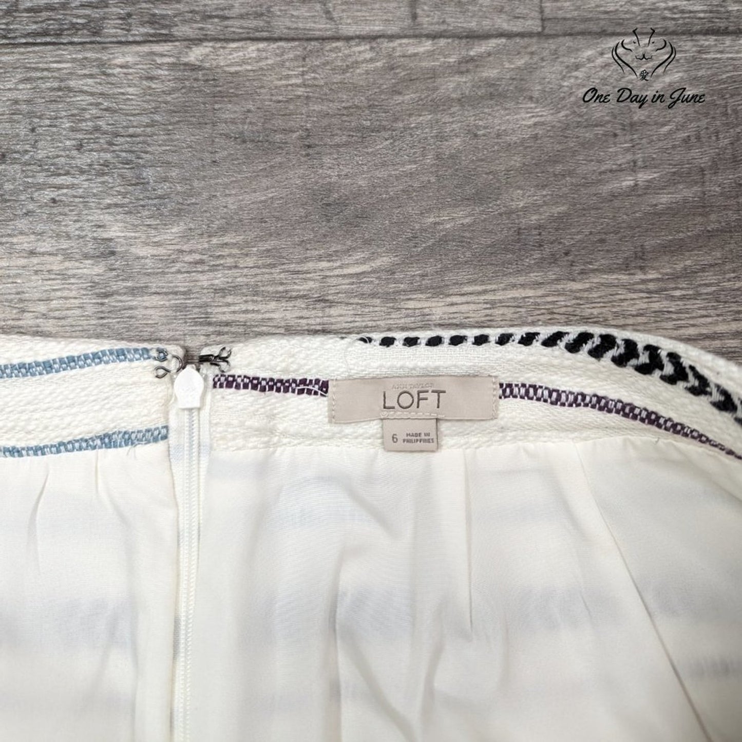 Loft Lined Mini Skirt Size 6