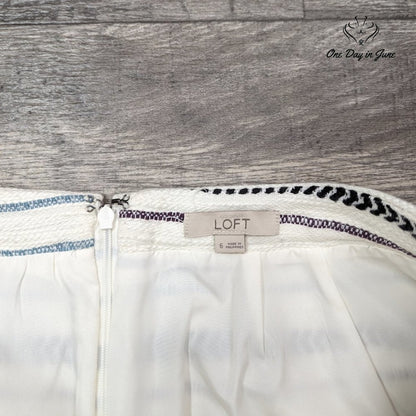 Loft Lined Mini Skirt Size 6