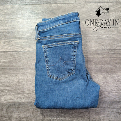 AG Adriano Goldschmied The Legging Super Skinny Jeans Blue NWT $215 Size 4 (27)