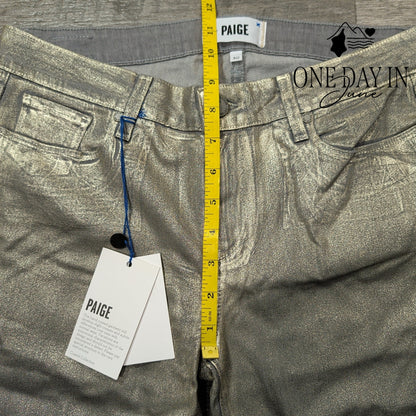 Paige Coated Denim Verdugo Ultra Skinny Jeans Size 10 (30)